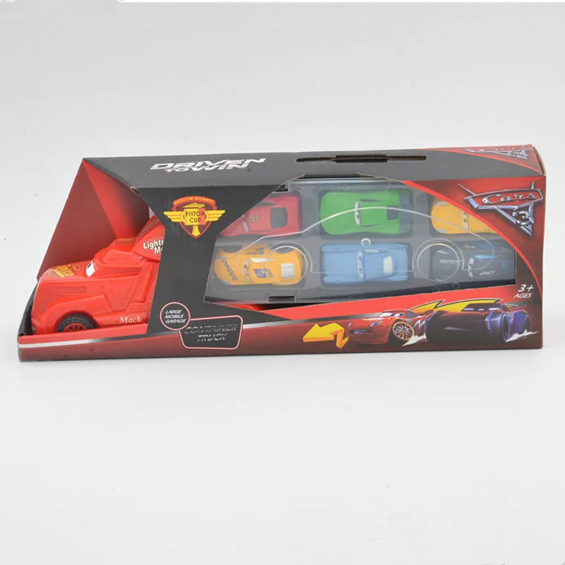 Disney Pixar Cars 3 Lightning McQueen Jackson Storm Mack Truck 6 моделей гоночных машин из литого металла и