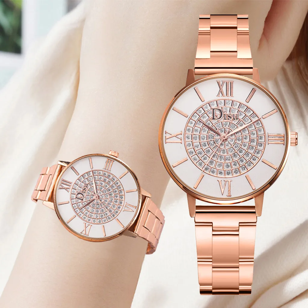 

Stainless Steel Women Watch Diamond Starry Sky Warch Ladies Quartz Wrist Watches Fashion Gift Clock Relogio Montre Femmes #W