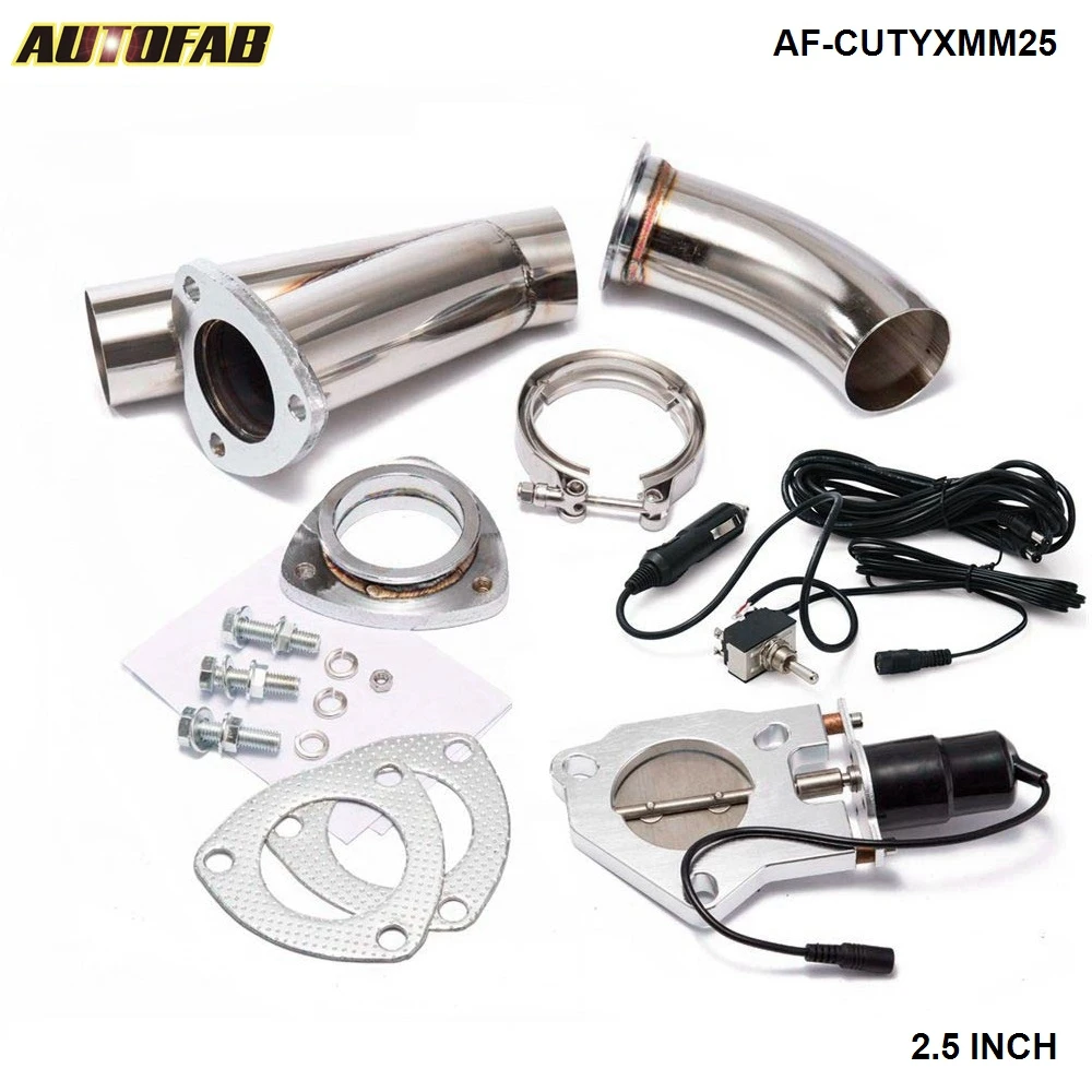 2.5" Electric Cutout/E-Cut Out Valve System W/O Switch for Exhaust Catback/Downpipe For Honda INTEGRA AF-CUTYXMM25