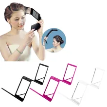 New Arrival 1 pc Compact 4 folds Mirror Panel Expandable Makeup Mirror Four Sides with Case Quality