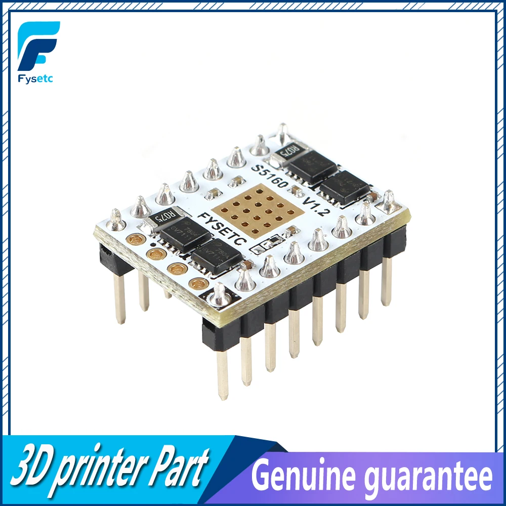 

TMC5160 V1.2 SPI Stepper Motor Driver S5160 Stepstick Mute Driver 3D Printer Parts Flying Wire For F6 SKR V1.3 Board VS TMC2130