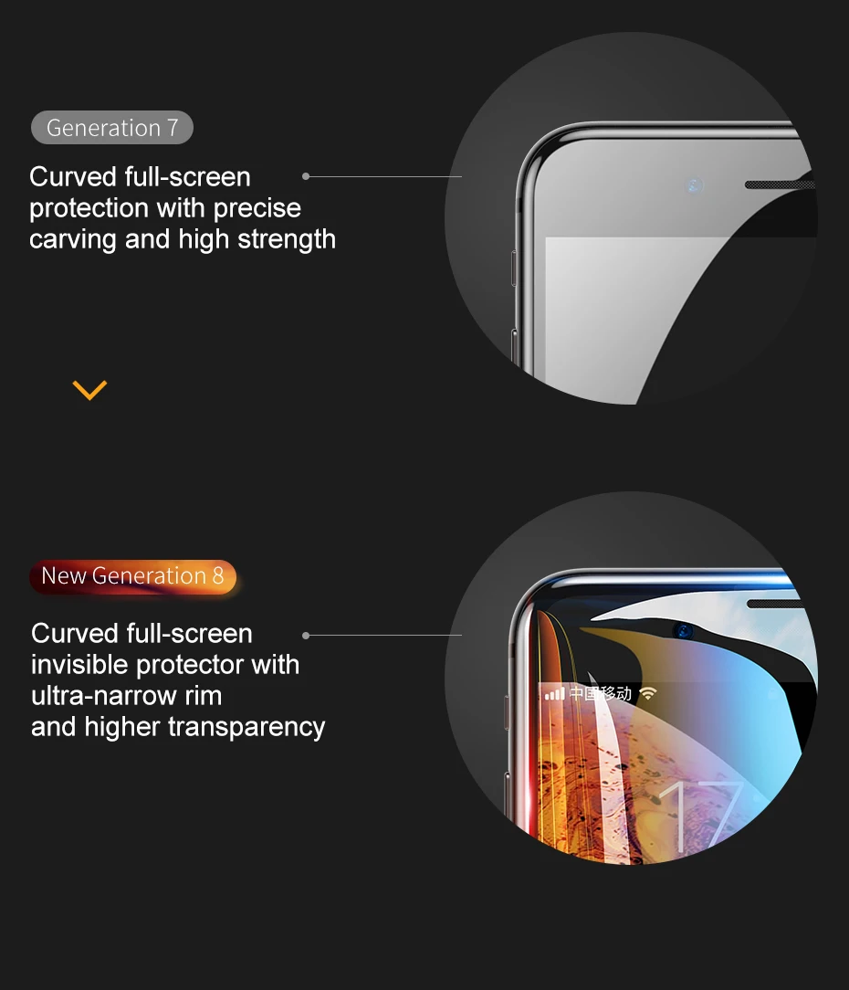 Защитное стекло Baseus для iPhone 7 7 Plus 0,3 мм Полное покрытие экрана протектор для iPhone 8 8 Plus 6 6s Plus закаленное стекло