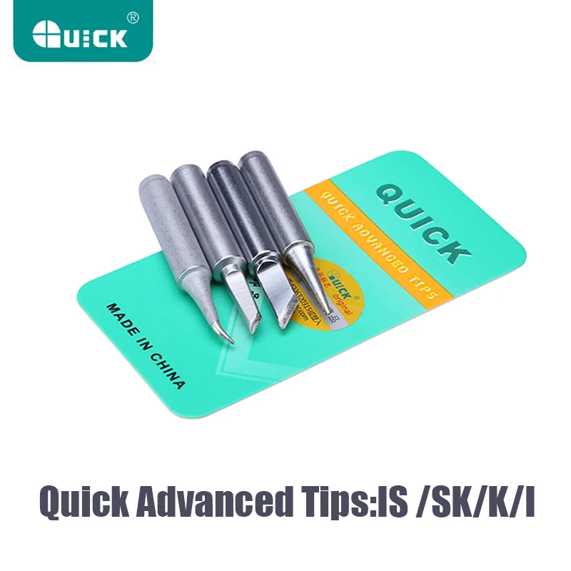 

Original QUICK 936 Soldering Iron Tips Lead-free Iron Tip 900M-T-K I SK IS Rework Station Tool For Soldering Iron
