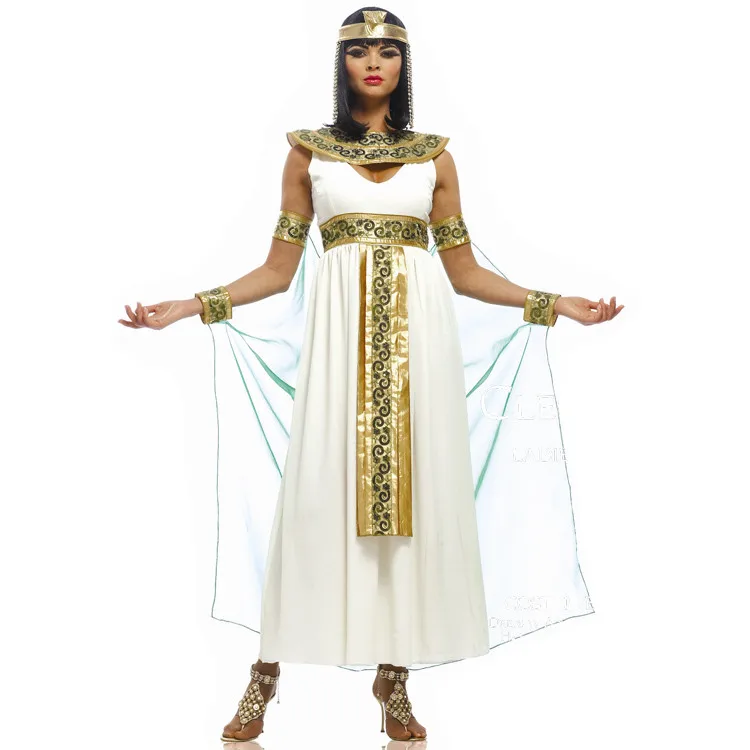 Костюм на Хэллоуин, одежда для выступлений, Древний Египет, платье королевы, костюм принцессы для женщин, Классический карнавальный костюм, египетское платье