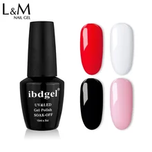 628 Top Fashion Apressado 24pcs Ibdgel Gel Unha Levou Material de Resina Gel Polonês Cola prego (22 cores + 1top + 1 base) salão de unhas Francês