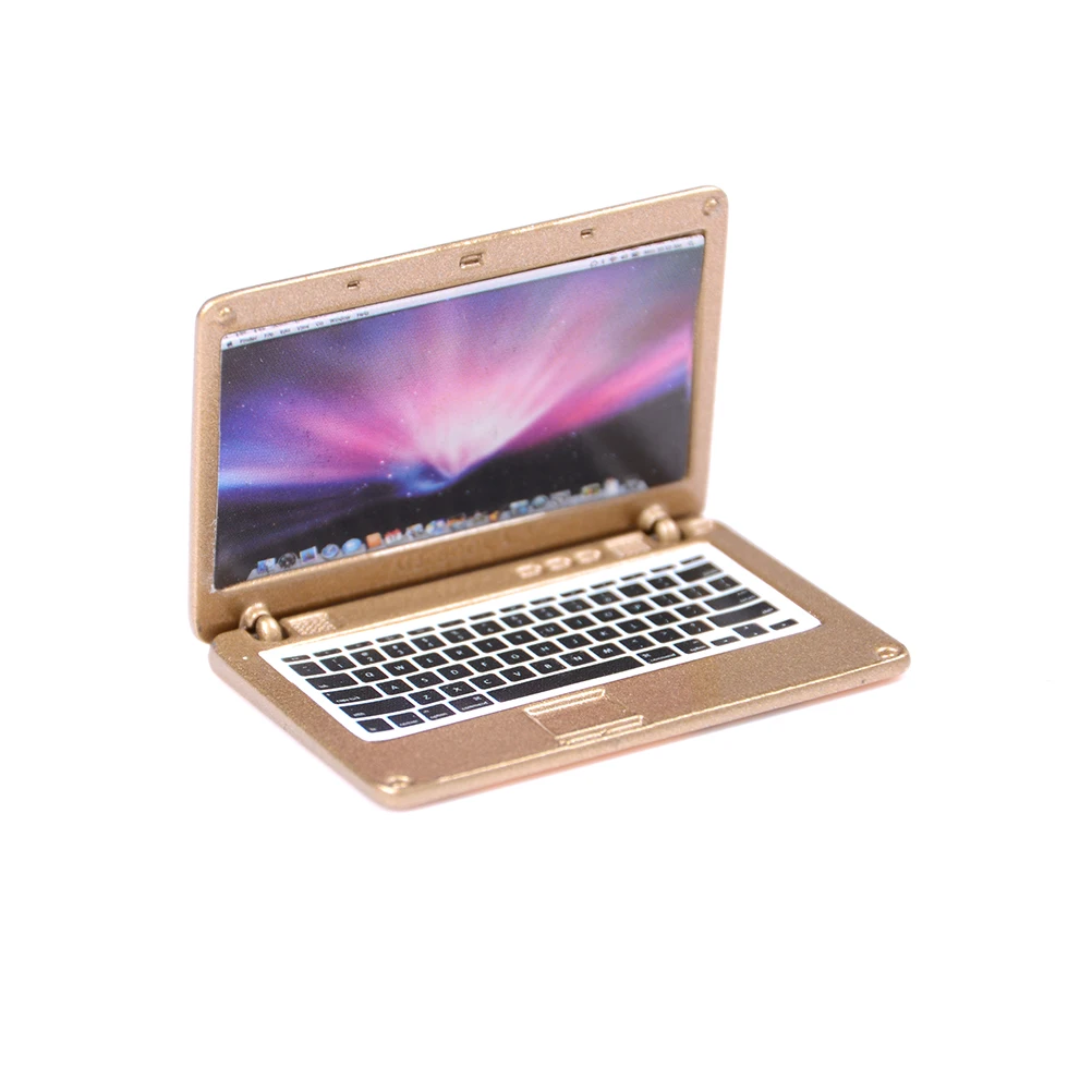 

TOYZHIJIA 4 Colors 1pcs doll house BJD scene MINI Laptop Computer Simulation Doll Accessories for Barbie Doll