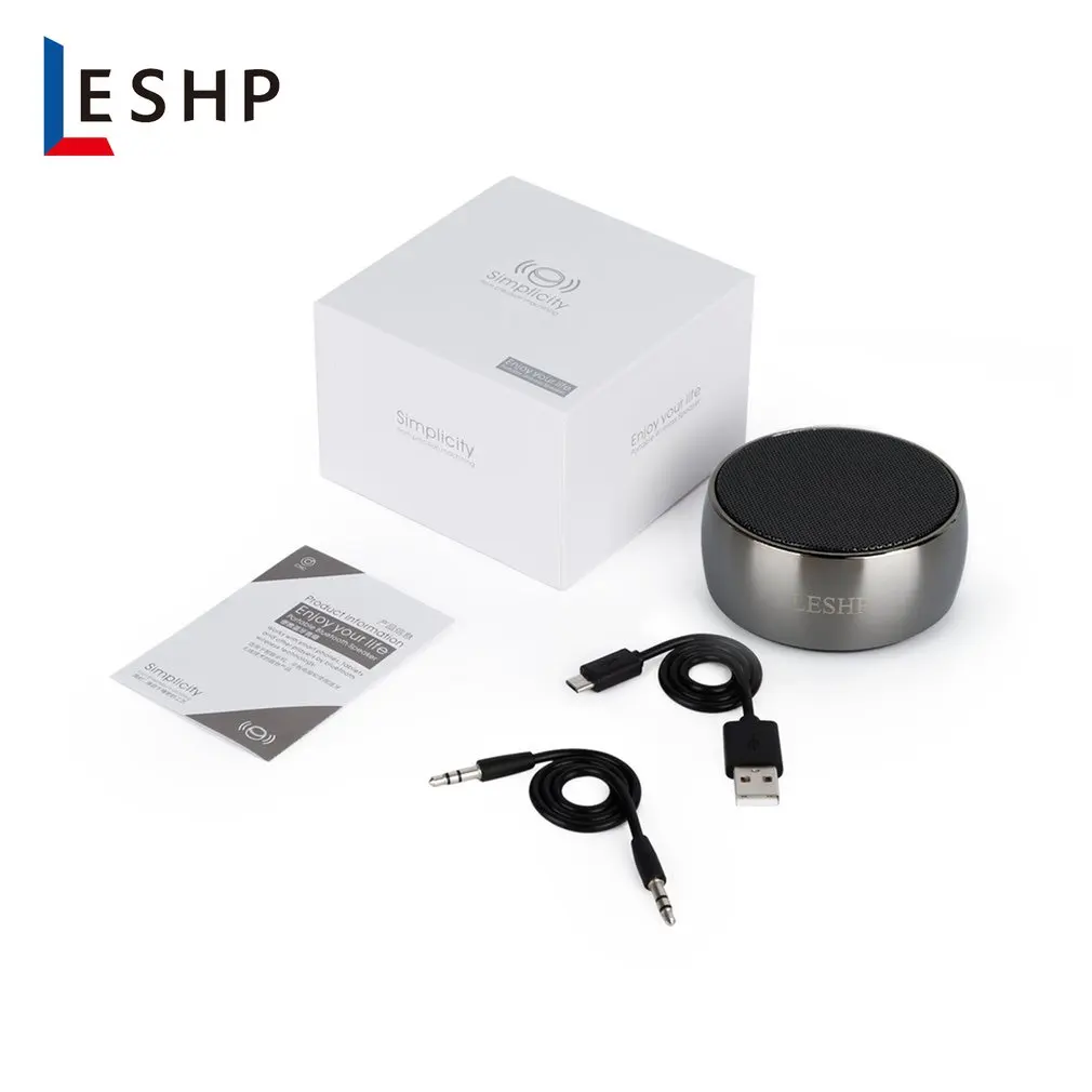 LESHP Bluetooth динамик мини беспроводной громкий динамик трещина TF USB Сабвуфер bluetooth динамик s mp3 стерео аудио музыкальный плеер