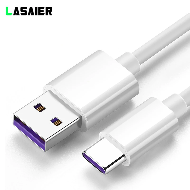 

2m 5A USB Type C Cable USB 3.1 Fast Charger Data Type-C Silver Supercharge Cable for Huawei P10 P20 Pro Mate 10 USB C Cord