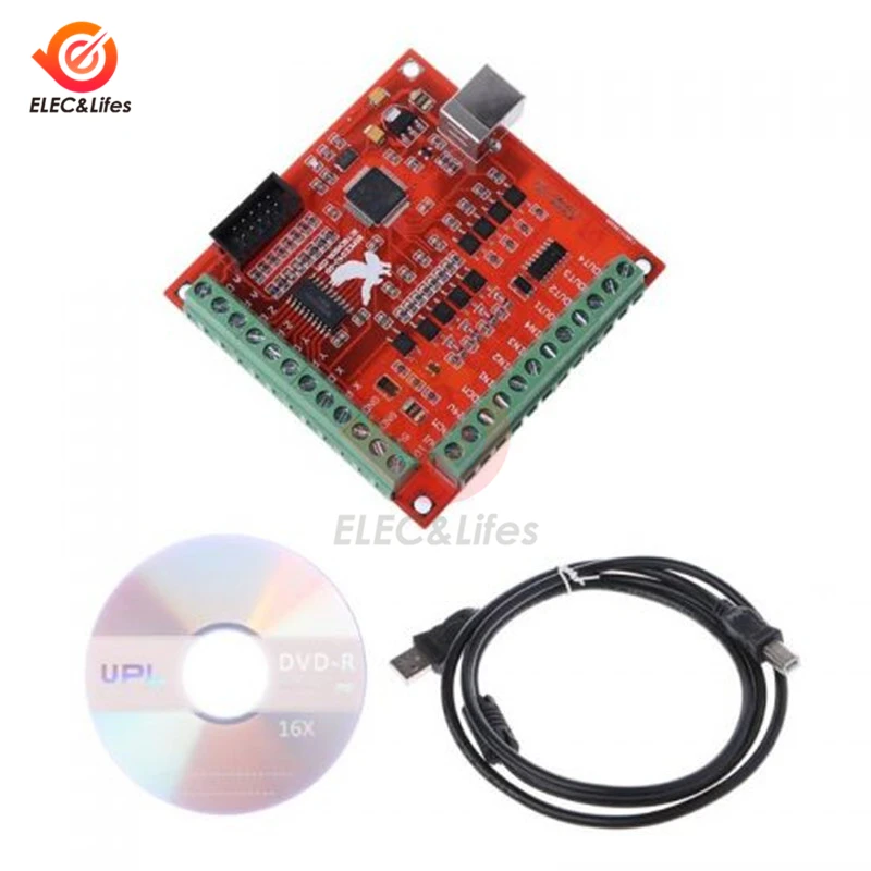 USB ЧПУ MACH3 4-осевой контроллер двигателя 100 кГц разделочная плата шаговый
