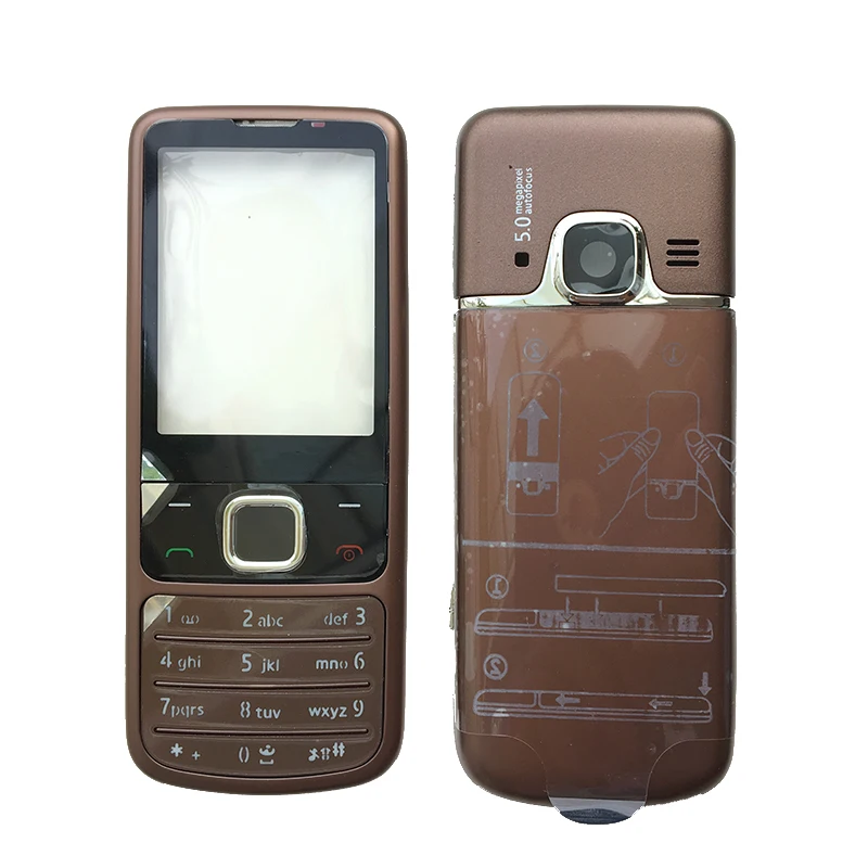 BINYEAE новая лицевая рамка+ средняя+ задняя крышка+ клавиатура для Nokia 6700 6700C полный корпус Реплика часть с логотипом