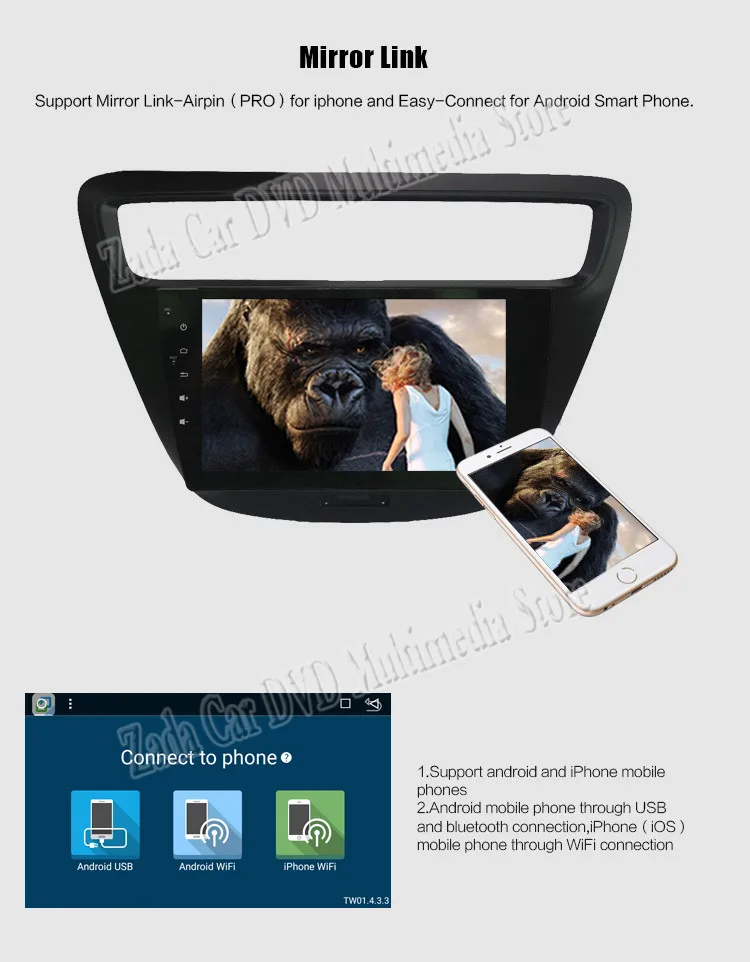 Discount NaviTopia 9inch Octa Core Android 8.1 Car DVD Player For Chevrolet Lova RV 2015 Car Electronics GPS Navigation System 16