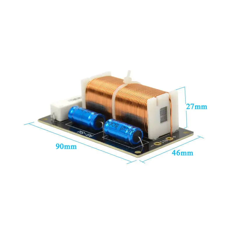 300W 4 8ohm Subwoofer Crossover Passive Bass HIFI Speaker Frequency Divider DIY