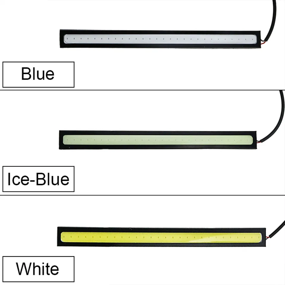 LAUTO 2 шт. дневные ходовые огни Led COB Противотуманные фары универсальные водонепроницаемые автомобильные Стайлинг светодиодные дневные огни DRL лампы для авто 17 см