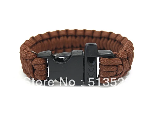 

Parachute Cord 550 Paracord Hanmade Survival Bracelet Outdoor Emergency