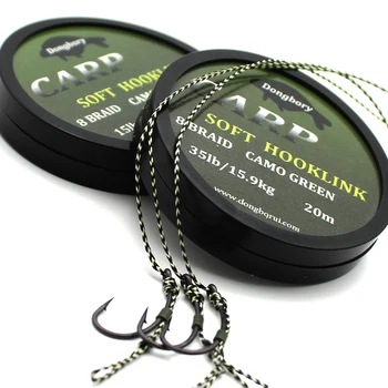 CRAZY DEAL ❤️ 20m Carp Fishing Line Soft Hook Link Carp Hooklink Uncoated Braid Line for Hair Rig 15IB 25IB 35IB Carp Coarse Fishing Tackle - discount item 29% OFF Sports & Entertainment