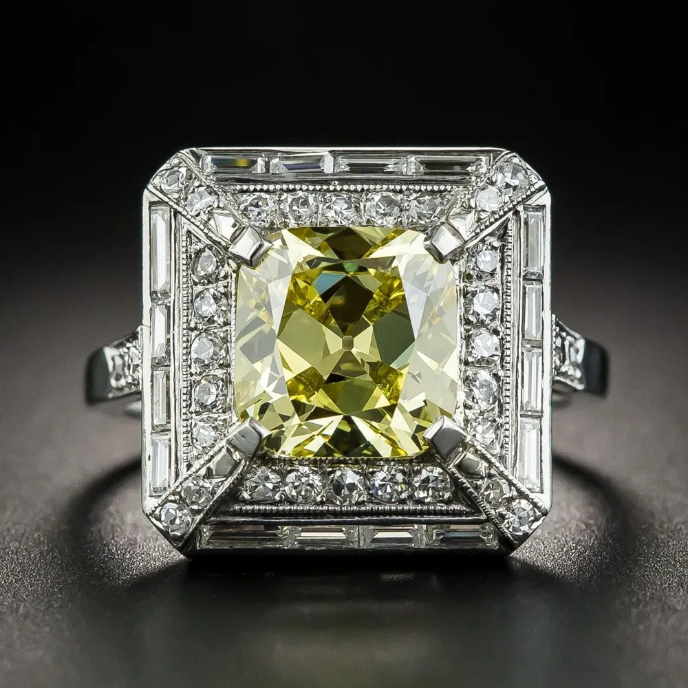 Красивые женские свадебные кольца из стерлингового серебра 925 пробы 2ct