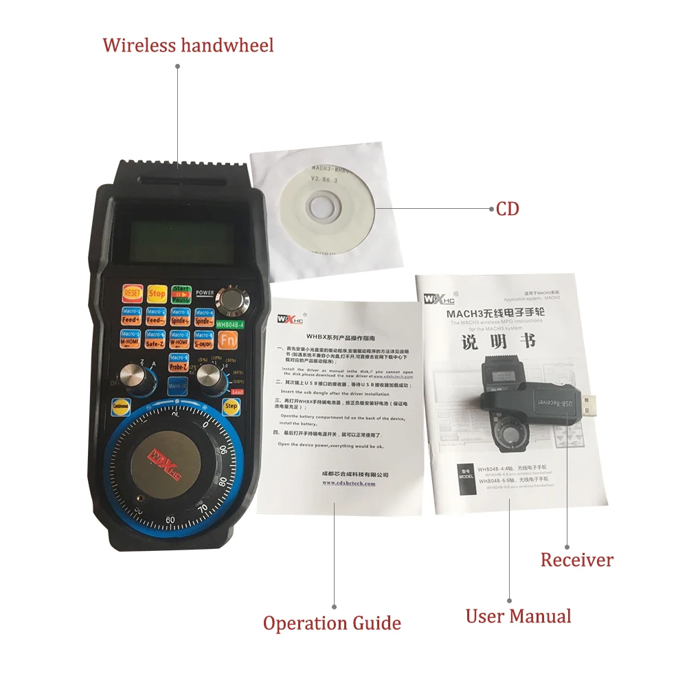 Гравировальный машинный с дистанционным управлением маховик mach3 MPG USB беспроводное ручное колесо для ЧПУ 3 оси 4 оси контроллер фрезерный станок