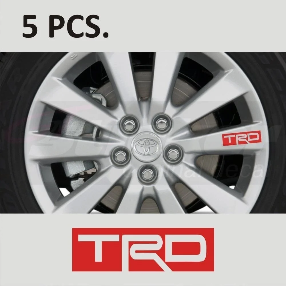 5 pcs Toyota TRD #2 Corolla Camry Tacoma Tundra Door Handle sticker decal-in Stickers from Toys ...