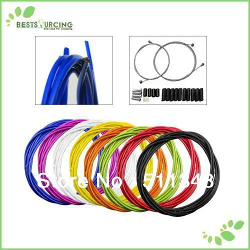 yellow bike cable housing