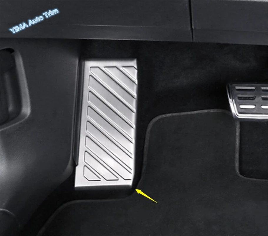 

Lapetus Auto Styling Left Side Foot Footrest Pedal Rest Plate Panel Cover Trim Fit For Volkswagen VW Tiguan 2016 2017 2018 2019