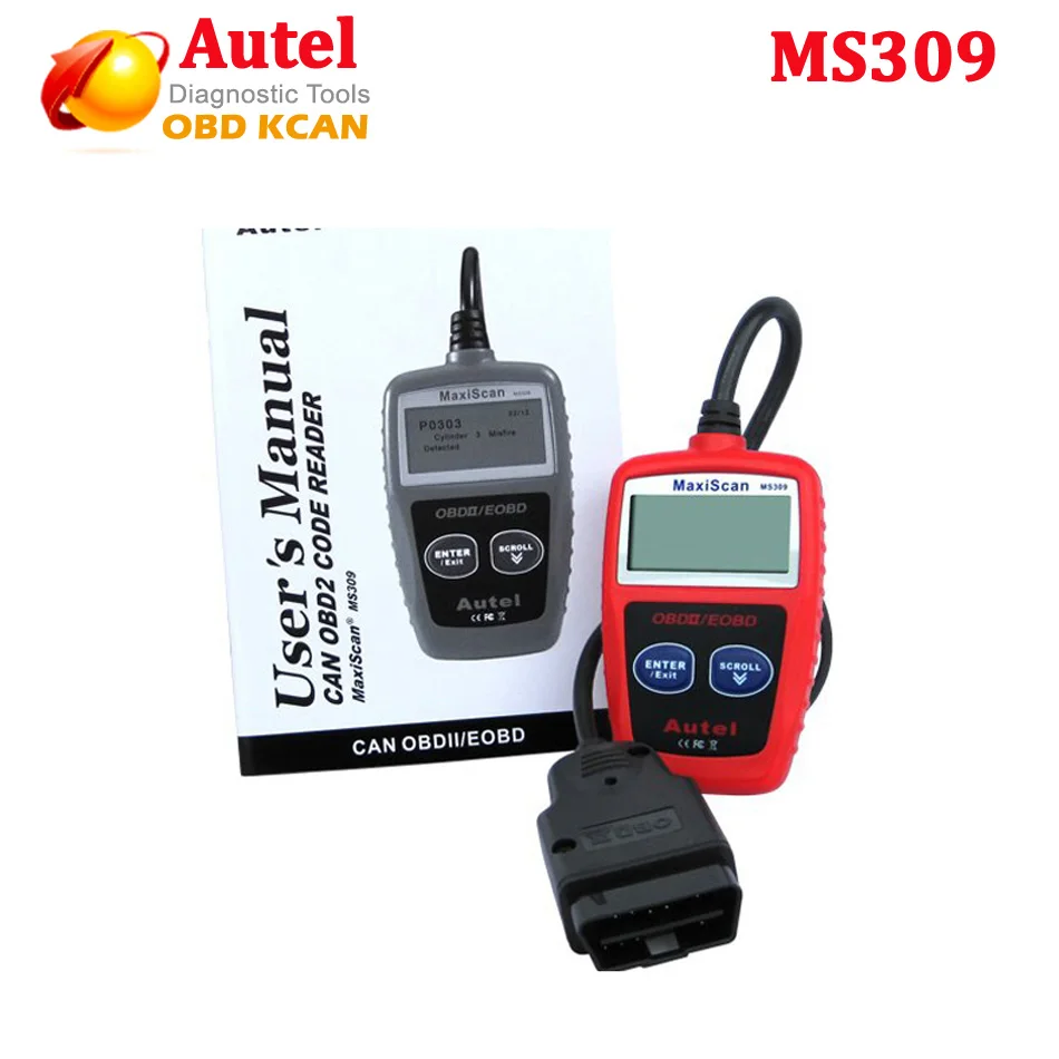 

MS309 OBD2 OBDII EOBD Scanner Car Code Reader Data Tester Scan Diagnostic Tool