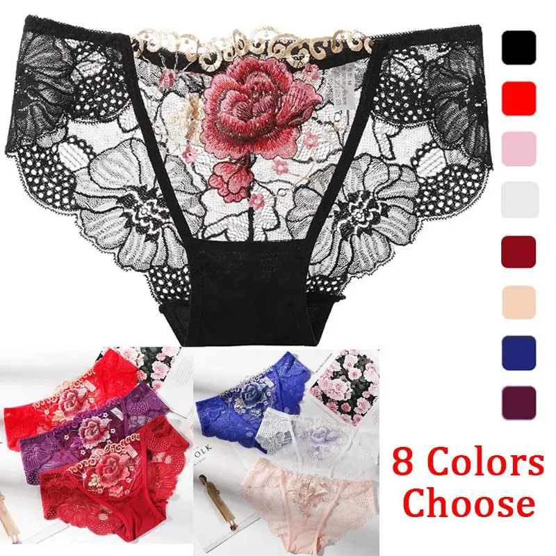 Новое модное соблазнительное тонкое кружевное нижнее белье с вышивкой женское перспективное удобное нижнее белье женские прозрачные трусы