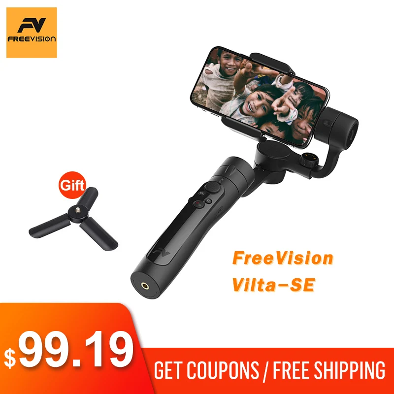 

Freevision Vilta SE 3-Axis Handheld Gimbal Smartphone Stabilizer for Oppo iPhone XS Huawei P20 P30 Samsung s8 s9 PLUS
