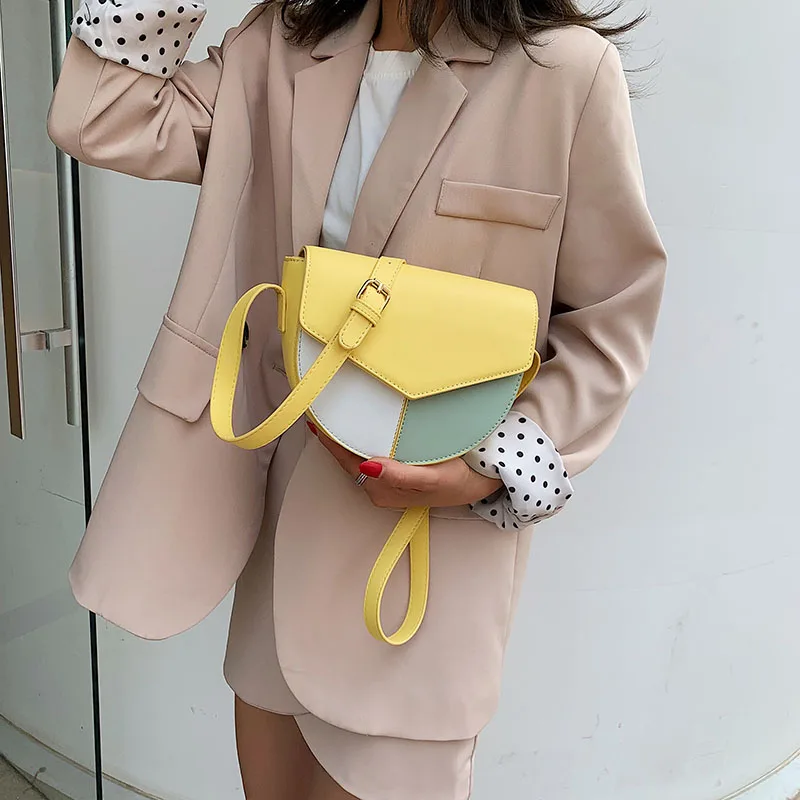 التباين خياطة السرج حقائب للنساء 2019 بو الجلود Crossbody حقيبة السيدات حقائب كتف متنقلة الإناث السفر حقائب التباين خياطة السرج حقائب للنساء 2019 بو الجلود Crossbody حقيبة السيدات حقائب كتف متنقلة الإناث السفر حقائب