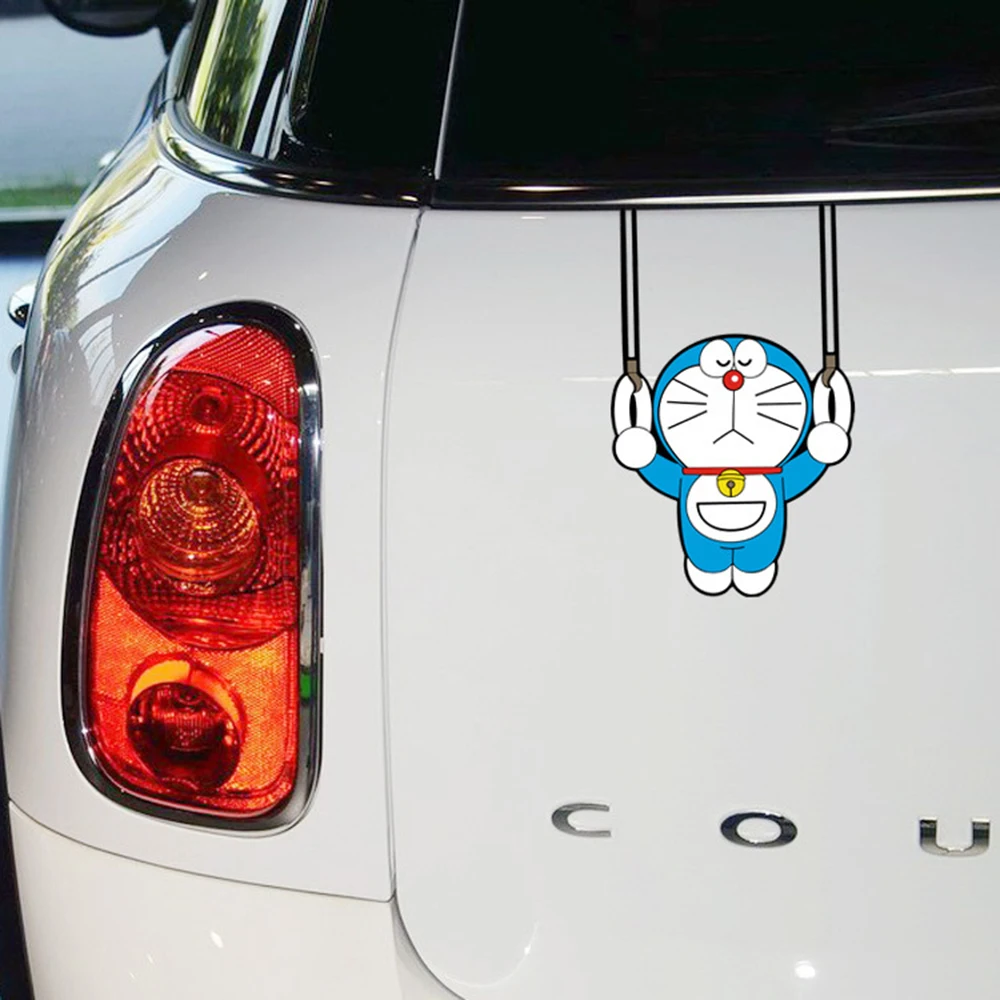 Aliauto автомобиль-Стайлинг Doraemon Гимнастика Забавный автомобиль Стикеры наклейка мультфильм Интимные аксессуары для Volkswagen Мужские поло