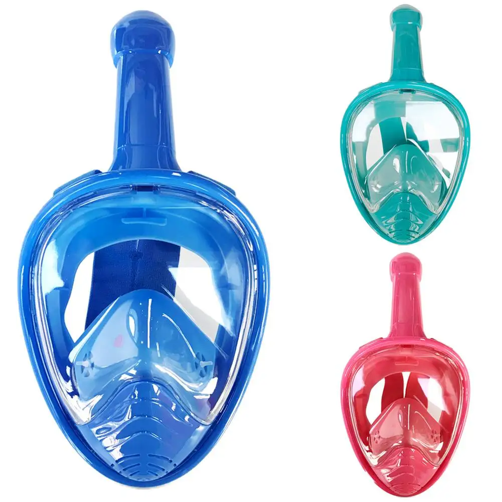 جديد الأطفال غص الغوص كامل الوجه قناع الاطفال السباحة معدات التدريب