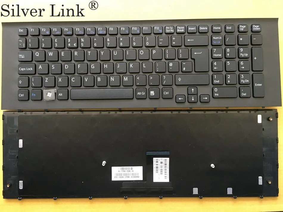 

UK Keyboard For SONY VPC-EC EC EC21 EC25FX Black With frame Laptop Keyboard UK Layout