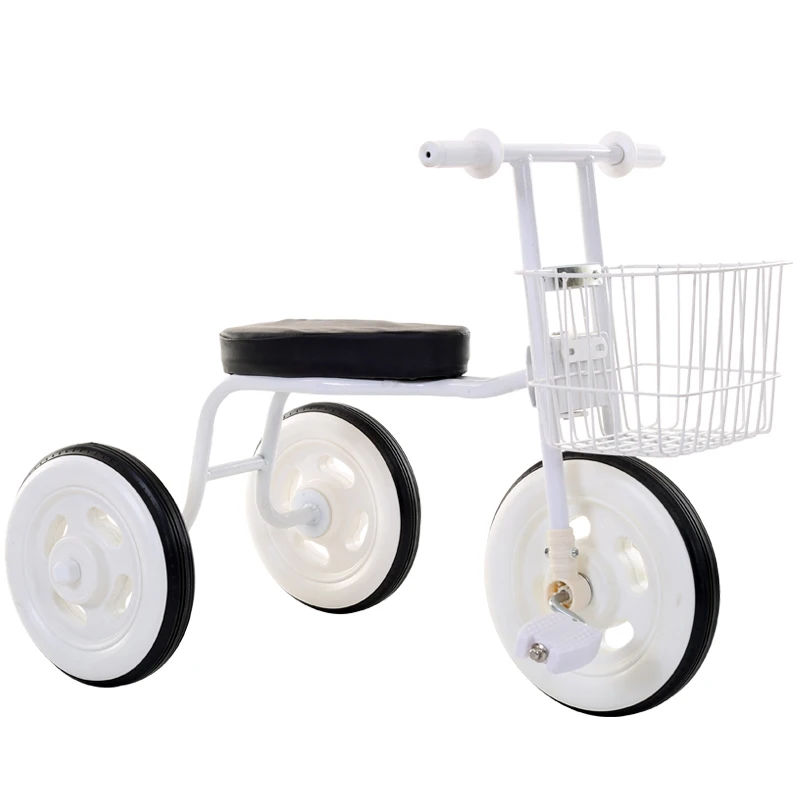 Детский трехколесный велосипед, детская коляска, три колеса, велосипед с тележкой для покупок, От 2 до 5 лет, детский баланс, педаль для вождения, трехколесный велосипед