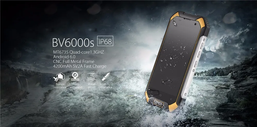 Blackview BV6000S 4G смартфон 4 7 дюймов MT6737T ядра Android 6 0 2 Гб Оперативная память 16