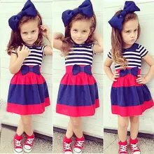 3pcs Children Baby Girls Outfits Headband+Striped Shirt+Striped Tutu Skirt Kids Clothes Dress