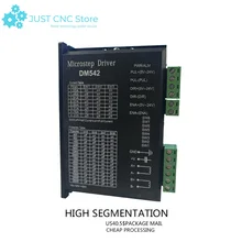 Leadshine stepper motor driver DM542 2-phase Digital Stepper Motor Driver 18-48 VDC Max. 4.2A for 57 86 Series Motor rs232 communication cable for leadshine driver