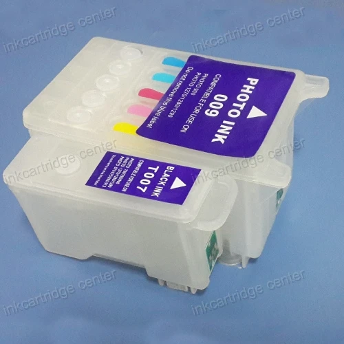 CISSPLAZA T007 T009 совместимый многоразовый чернильный картридж для epson Photo 1270/1280/1290/900 с