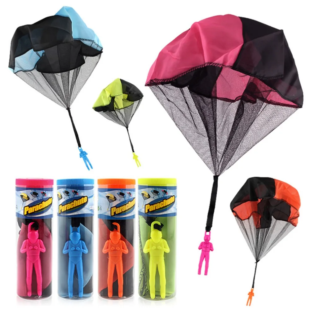 Mini Hand Throwing Parachute Outdoor Sports Fly Kids Toy Playing