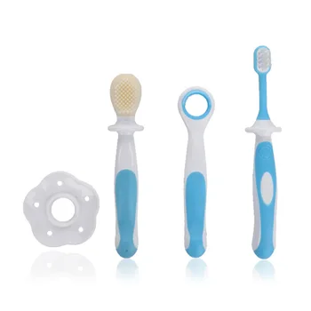 

Child Silica gel toothbrush stereoscopic baby soft Protective Deciduous tooth Training toothbrush
