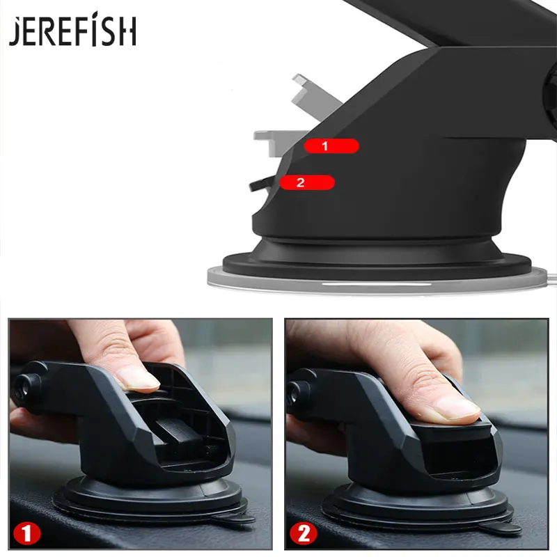 JEREFISH-Universal-Car-Holder-Cell-Phone-Holder-Easy-One-Touch-with-Strong-Stick-Suction-Cup-Gps