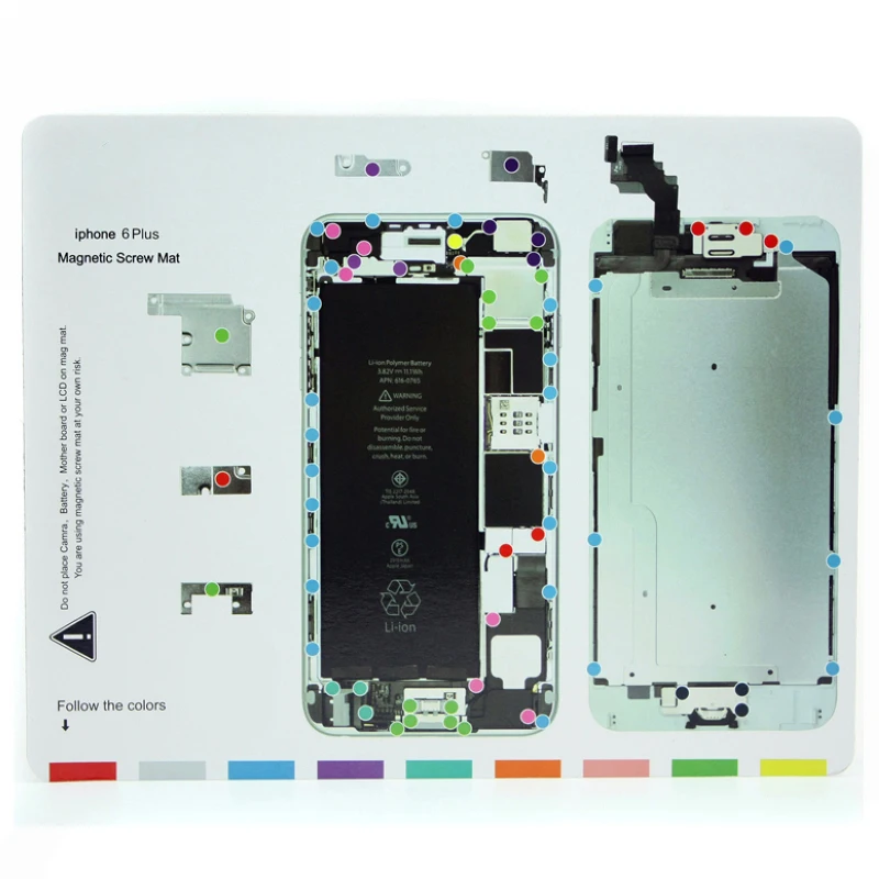 Магнитный винт-коврик для iphone XR XS Max Pro, магнитный винт-хранитель, коврик, руководство по ремонту, инструменты для iphone XR XS Max