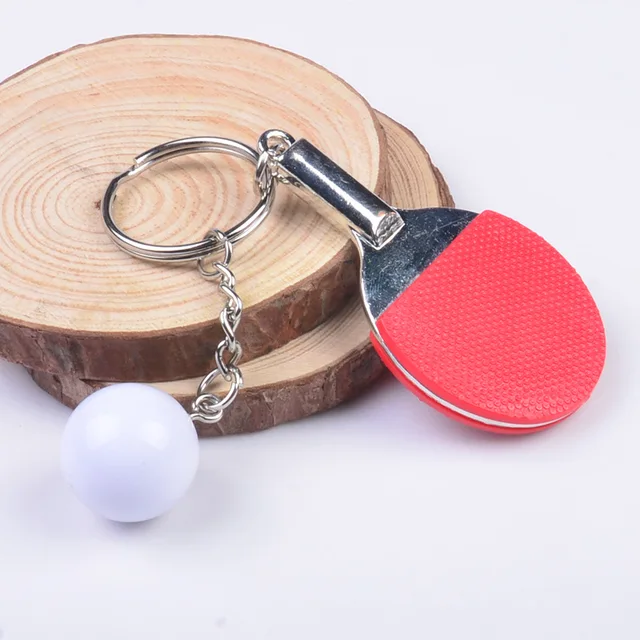 FREE SHIPPING BY DHL 100pcs/lot Metal Mini Ping Pong Ball Keychains