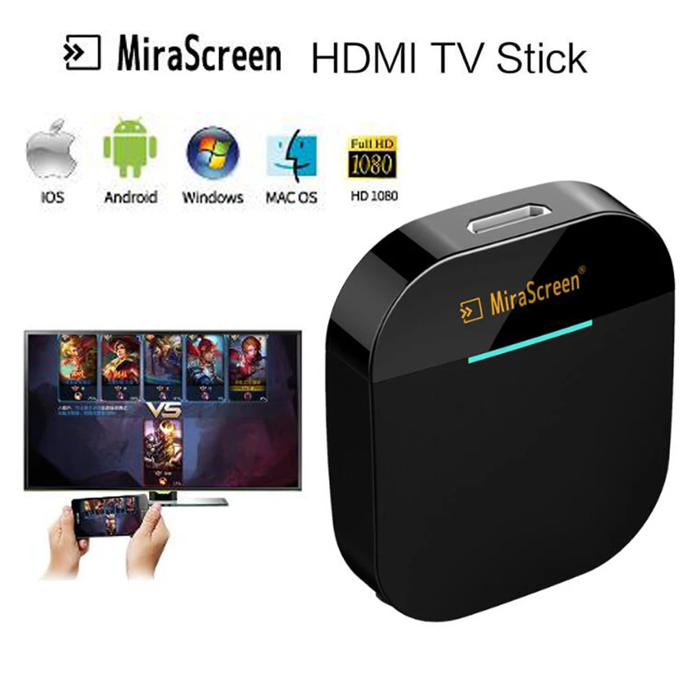 MiraScreen G5 Anycast беспроводной HDMI tv Stick Miracast Airplay отзеркаливание DLNA Wifi Дисплей ключ приемник для IOS Android MAC