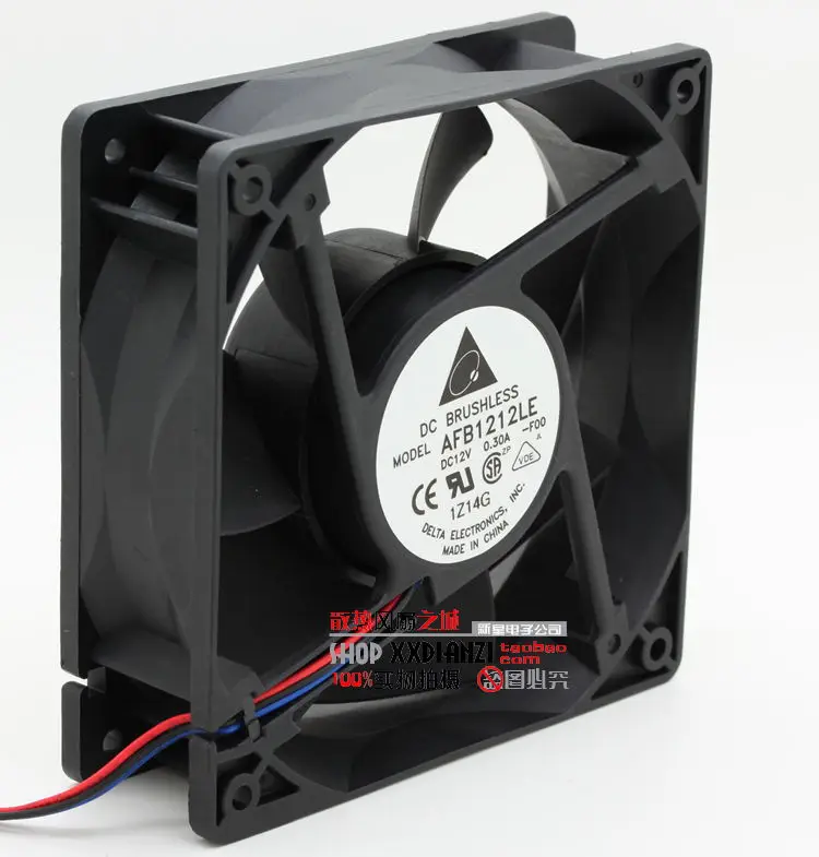 Original AFB1212LE 12038 12V 0.3A double ball silent cooling