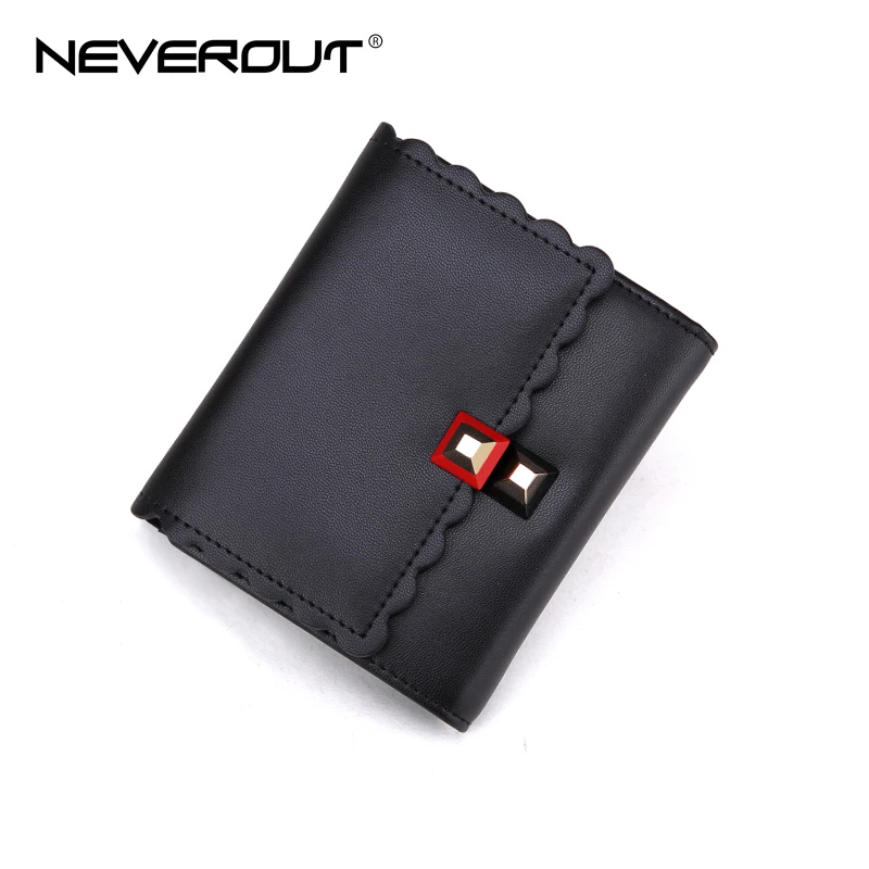 NEVEROUT женские Мини Короткие Кошельки кожаный женский кошелек кошельки с рюшами
