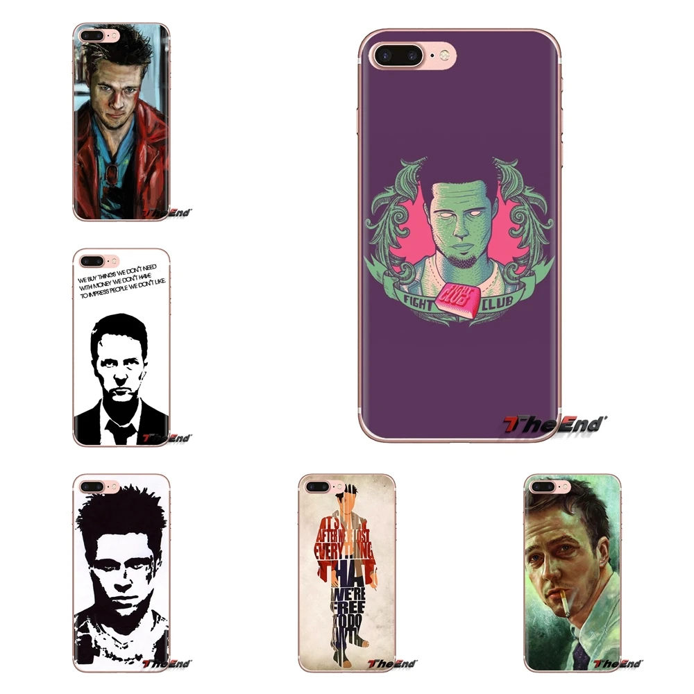 edward norton fight club tyler durden Soft Case For Xiaomi Mi3 Samsung A10 A30 A40 A50 A60 A70 Galaxy S2 Note 2 Grand Core Prime |