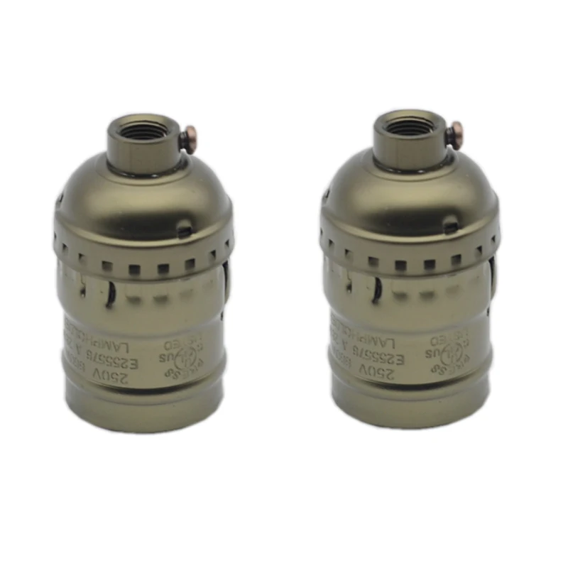 10 шт./лот Винтаж подвесной светильник держатель E27 E26 Алюминий Винтаж лампы розетки без переключения