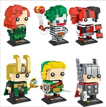 LOZ Super herói Capitão América Filme Mini Action Figure DIY Tijolos de Construção de Blocos de Construção Modular Modelo de Brinquedo de Presente de Aniversário