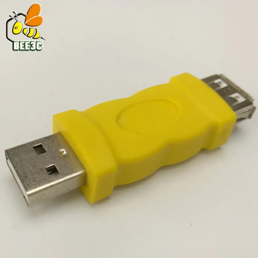 USB 2,0 мужчина к гнезду угловой разъем адаптера для ноутбука ПК компьютера 90 180 градусов U L форма корсс черный желтый 300 шт