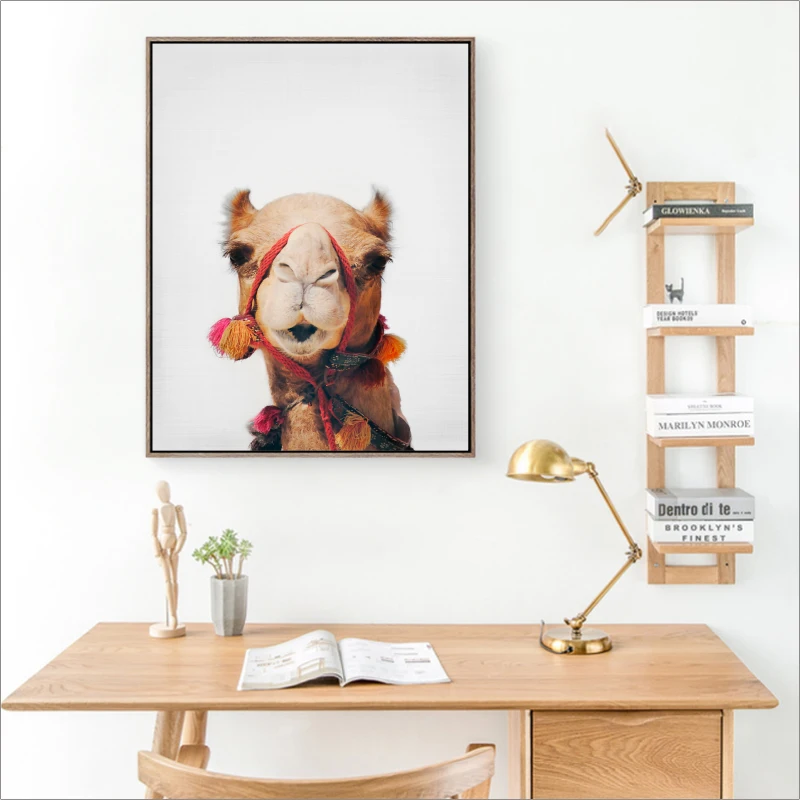 camel canvas print wall art