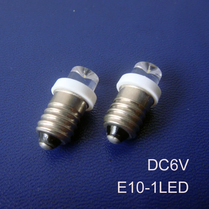 

High quality 6V E10 led Indicator light,E10 6.3V led Warning lights led e10 Signal lights Pilot lamp free shipping 10pcs/lot